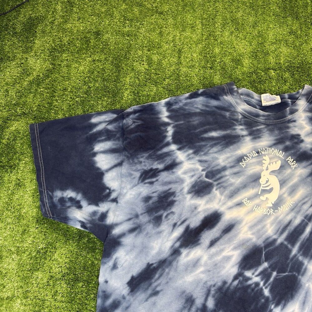 Vintage Acadia National Park Short Sleeve Destination Tie Dye Tshirt Size 3XL